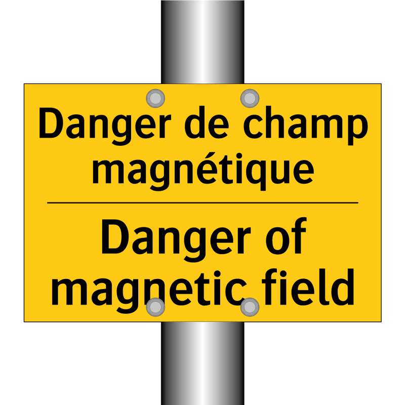 Danger de champ magnétique - Danger of magnetic field