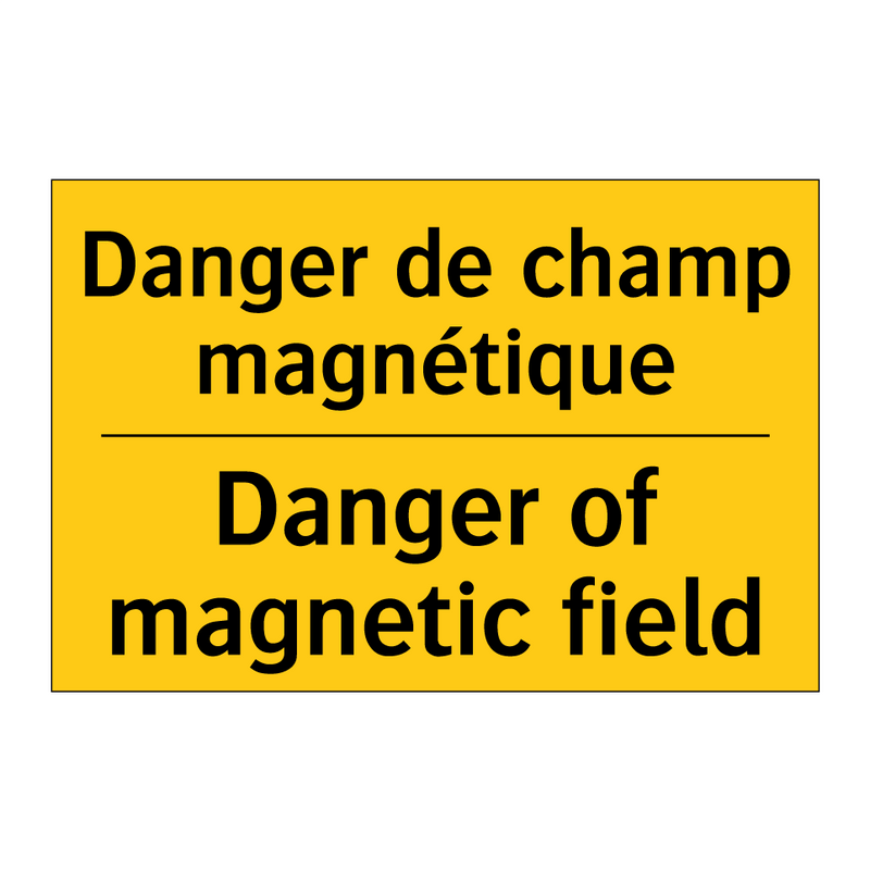 Danger de champ magnétique - Danger of magnetic field