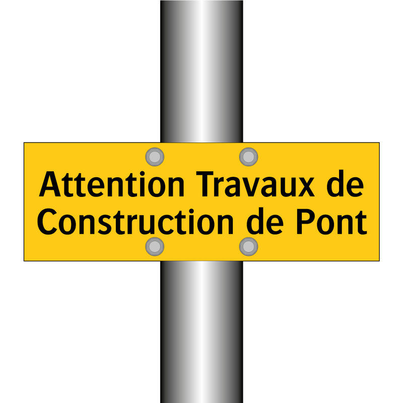 Attention Travaux de Construction de Pont