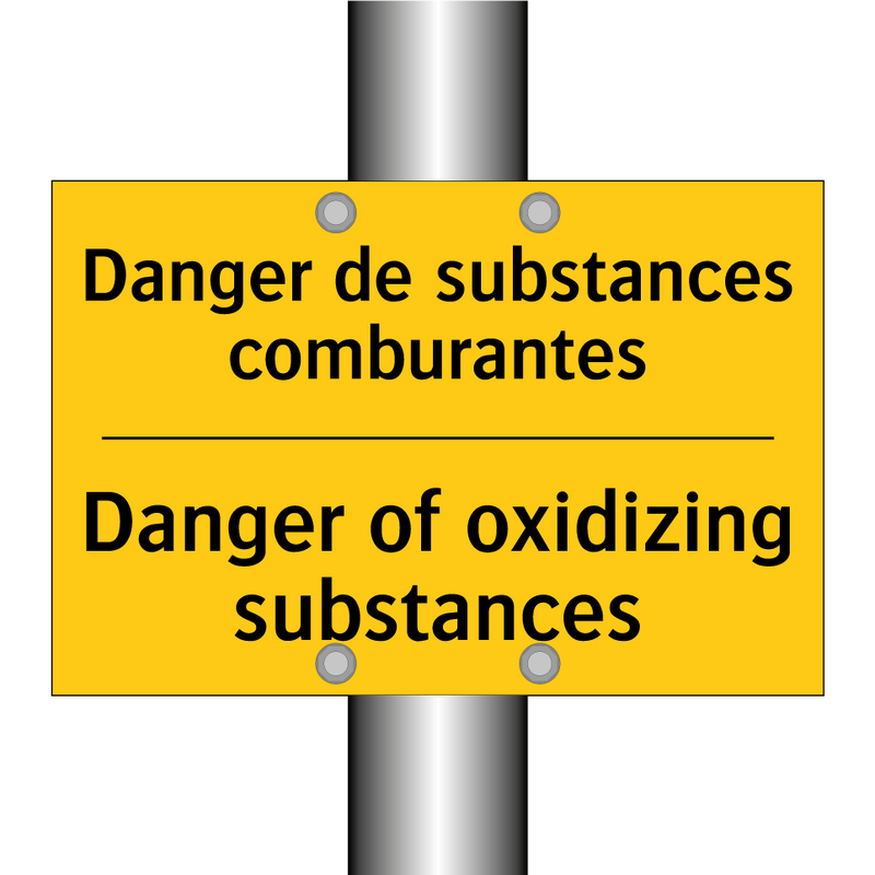 Danger de substances comburantes /.../ - Danger of oxidizing substances