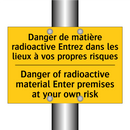 Danger de matière radioactive  /.../ - Danger of radioactive material  /.../