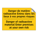 Danger de matière radioactive  /.../ - Danger of radioactive material  /.../