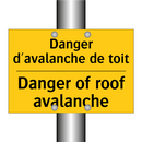 Danger d'avalanche de toit - Danger of roof avalanche