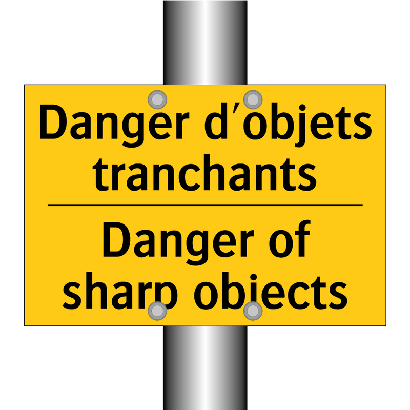 Danger d'objets tranchants - Danger of sharp objects