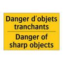 Danger d'objets tranchants - Danger of sharp objects