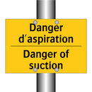 Danger d'aspiration - Danger of suction