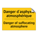Danger d'asphyxie atmosphérique /.../ - Danger of suffocating atmosphere /.../