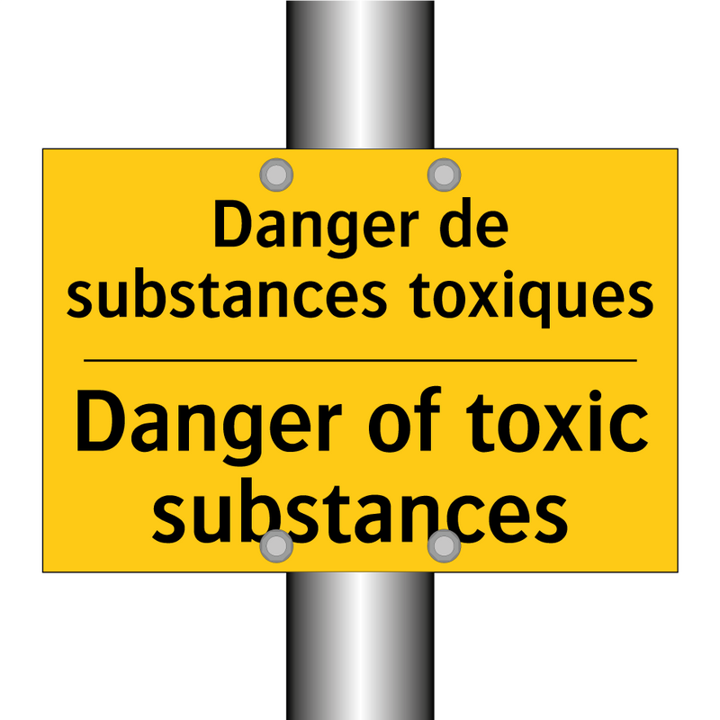 Danger de substances toxiques - Danger of toxic substances
