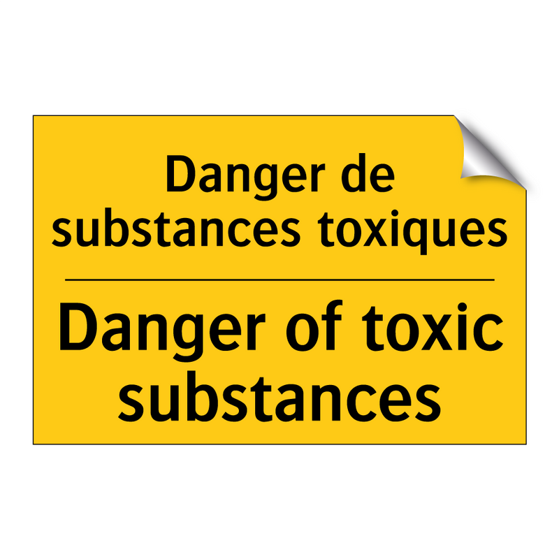 Danger de substances toxiques - Danger of toxic substances