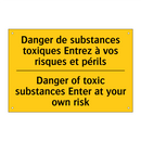 Danger de substances toxiques  /.../ - Danger of toxic substances Enter  /.../