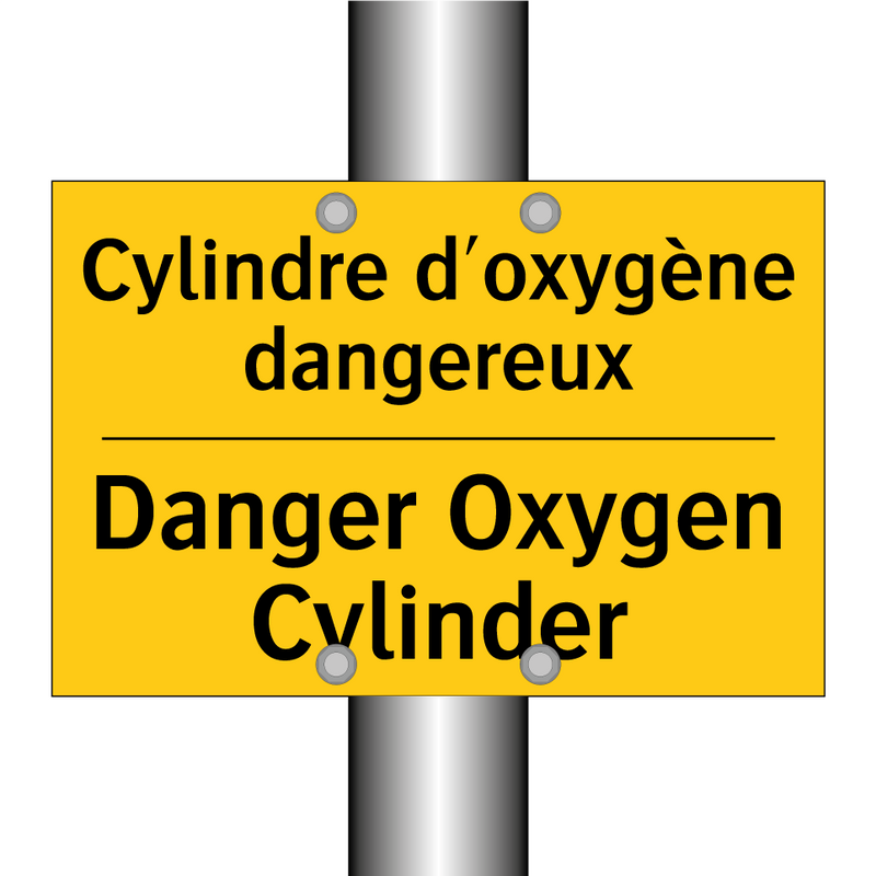 Cylindre d'oxygène dangereux - Danger Oxygen Cylinder