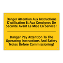 Danger Attention Aux Instructions  /.../ - Danger Pay Attention To The Operating  /.../