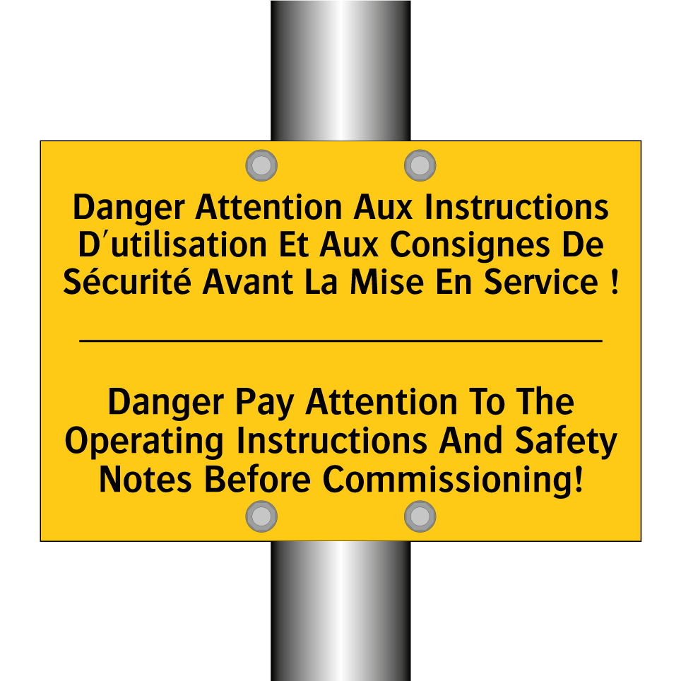 Danger Attention Aux Instructions  /.../ - Danger Pay Attention To The Operating  /.../
