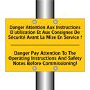 Danger Attention Aux Instructions  /.../ - Danger Pay Attention To The Operating  /.../