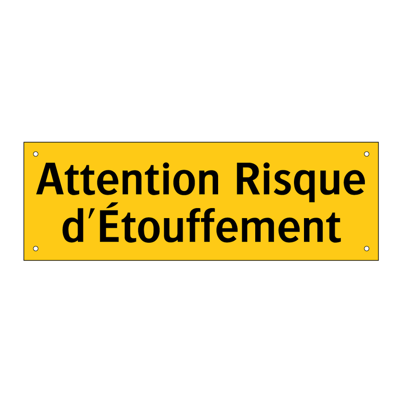 Attention Risque d'Étouffement