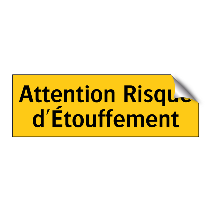 Attention Risque d'Étouffement