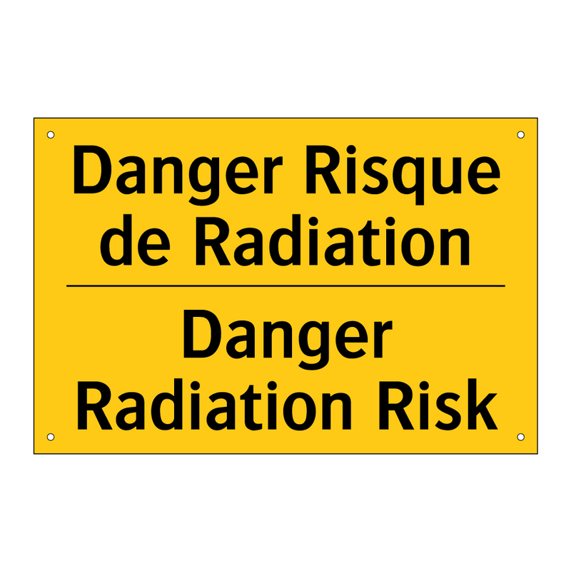 Danger Risque de Radiation - Danger Radiation Risk