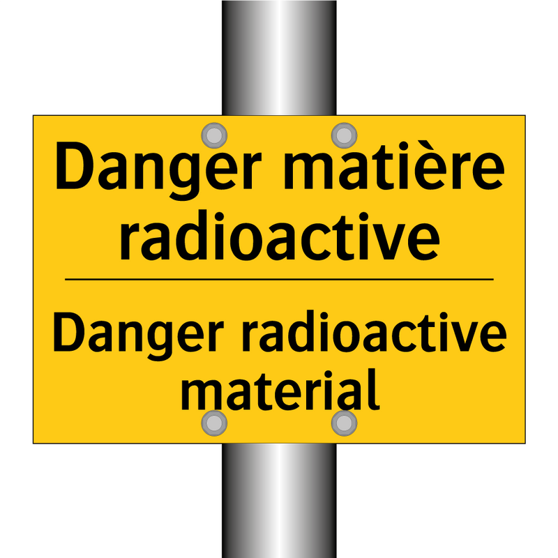 Danger matière radioactive - Danger radioactive material