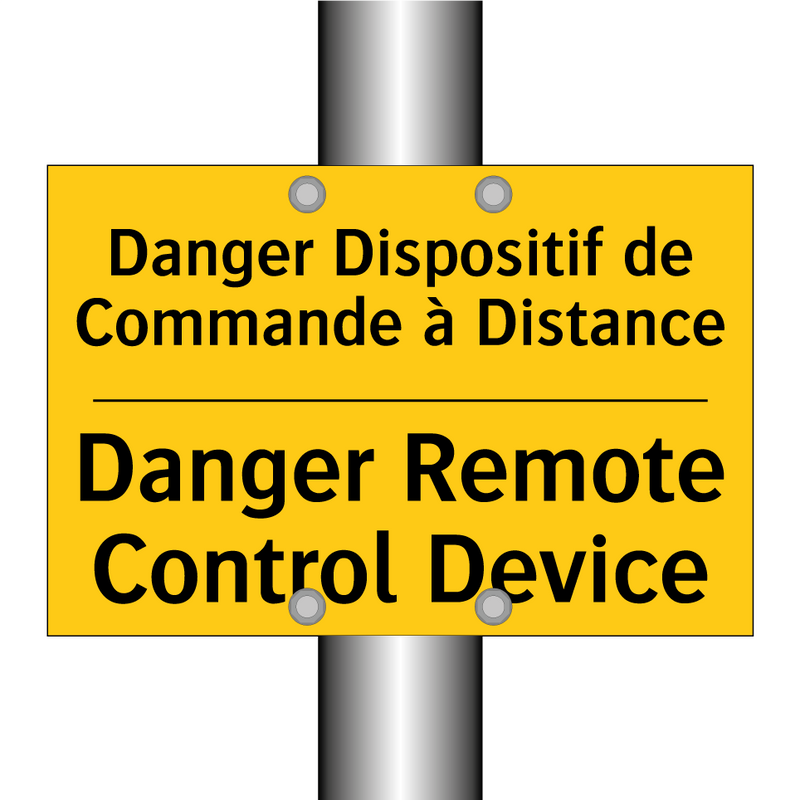 Danger Dispositif de Commande  /.../ - Danger Remote Control Device