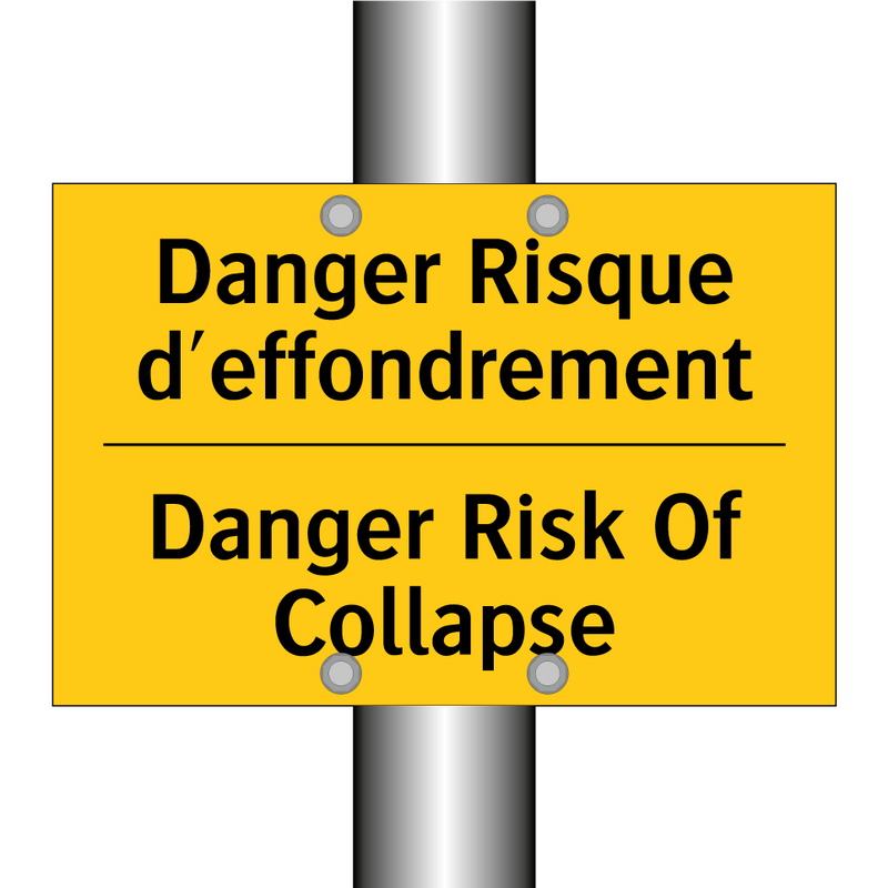Danger Risque d'effondrement - Danger Risk Of Collapse