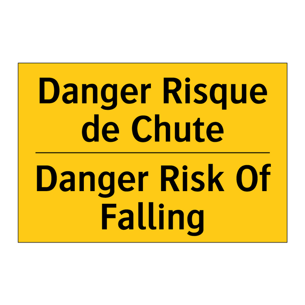 Danger Risque de Chute - Danger Risk Of Falling
