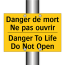 Danger de mort Ne pas ouvrir - Danger To Life Do Not Open