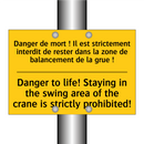 Danger de mort ! Il est strictement  /.../ - Danger to life! Staying in the  /.../