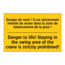 Danger de mort ! Il est strictement  /.../ - Danger to life! Staying in the  /.../