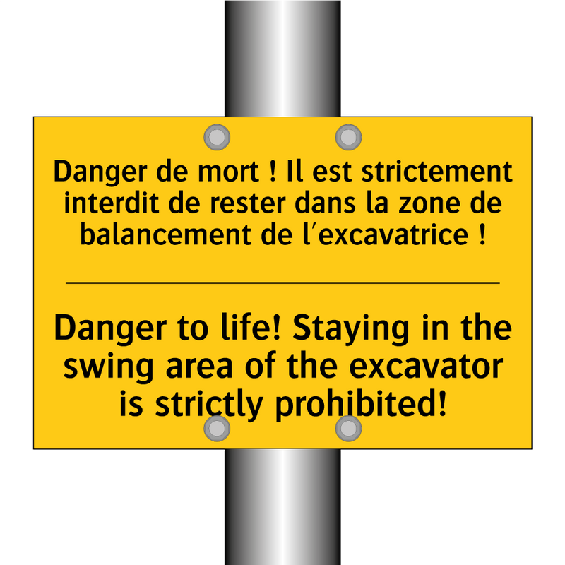 Danger de mort ! Il est strictement  /.../ - Danger to life! Staying in the  /.../