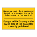 Danger de mort ! Il est strictement  /.../ - Danger to life! Staying in the  /.../