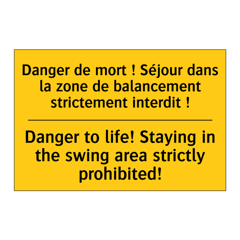 Danger de mort ! Séjour dans la  /.../ - Danger to life! Staying in the  /.../