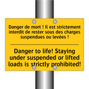 Danger de mort ! Il est strictement  /.../ - Danger to life! Staying under  /.../