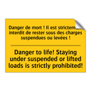 Danger de mort ! Il est strictement  /.../ - Danger to life! Staying under  /.../