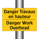 Danger Travaux en hauteur - Danger Work Overhead
