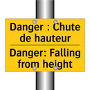 Danger : Chute de hauteur - Danger: Falling from height