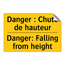 Danger : Chute de hauteur - Danger: Falling from height