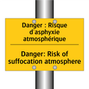 Danger : Risque d'asphyxie atmosphérique /.../ - Danger: Risk of suffocation atmosphere /.../