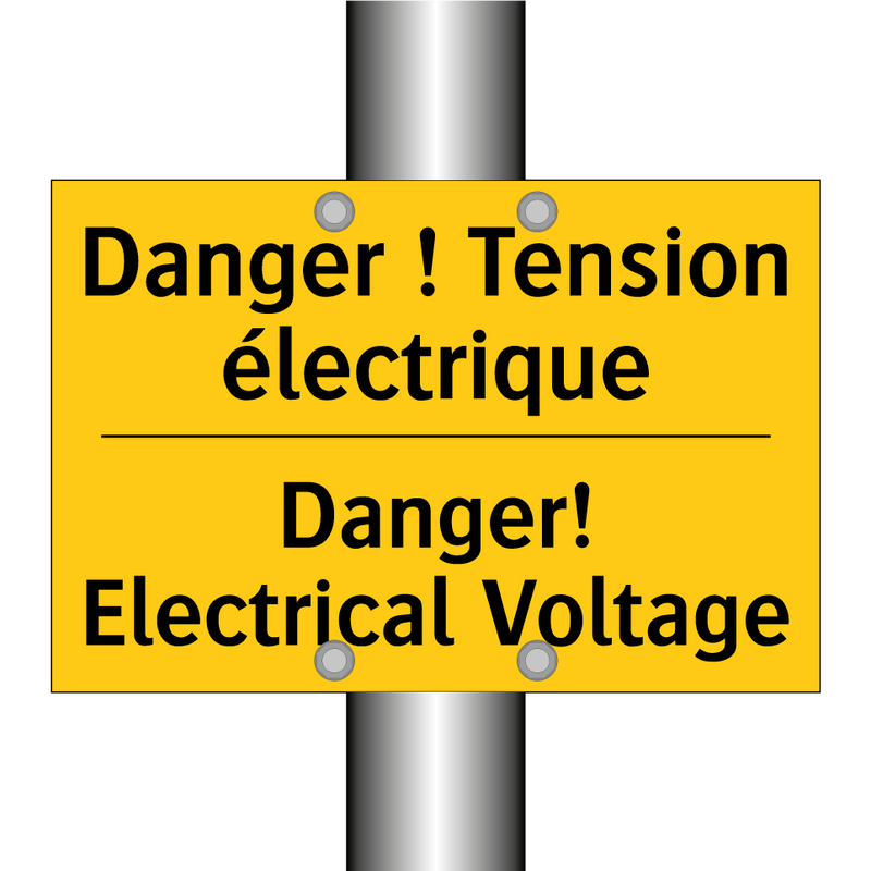 Danger ! Tension électrique - Danger! Electrical Voltage