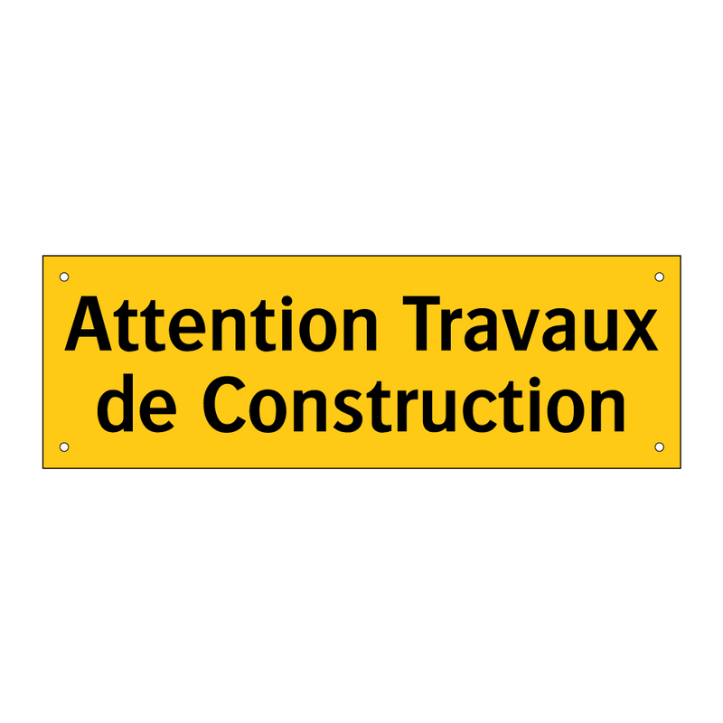 Attention Travaux de Construction