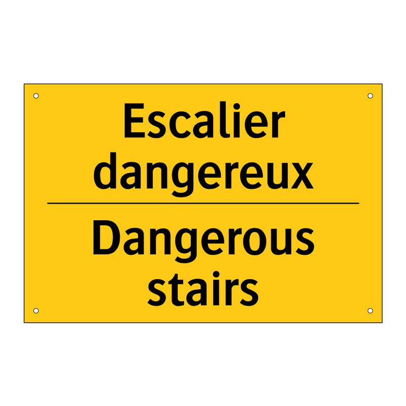 Escalier dangereux - Dangerous stairs