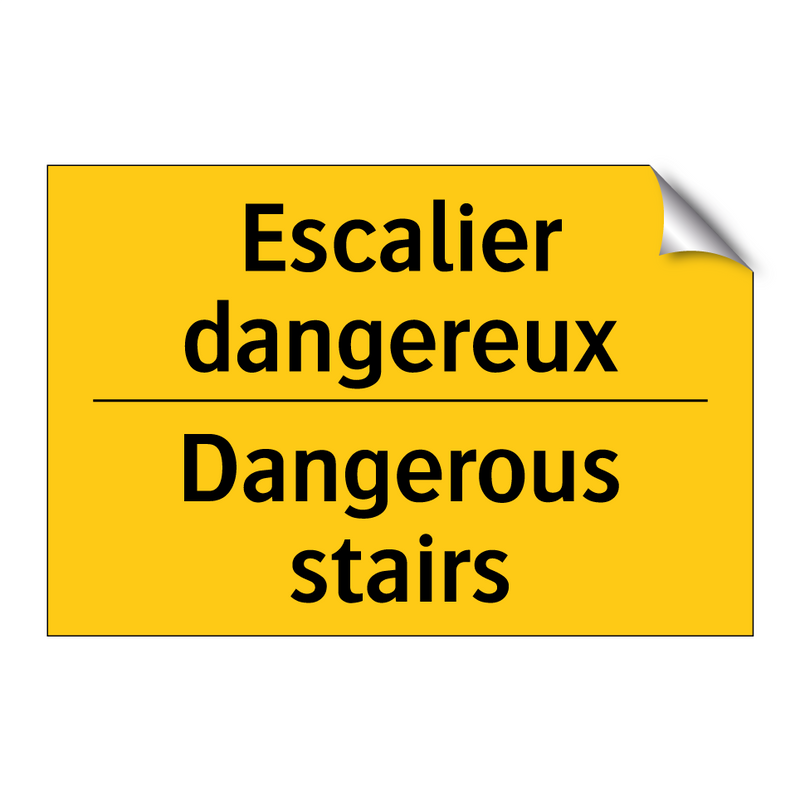 Escalier dangereux - Dangerous stairs