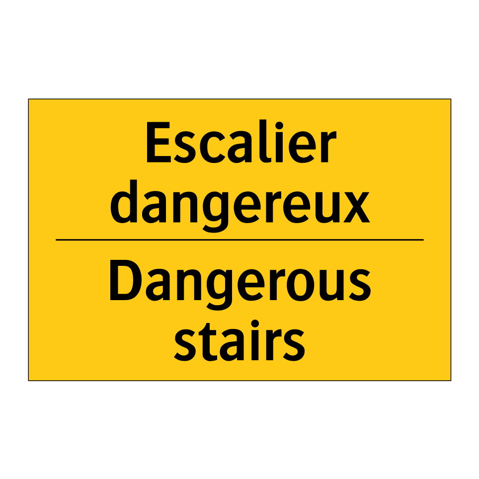 Escalier dangereux - Dangerous stairs
