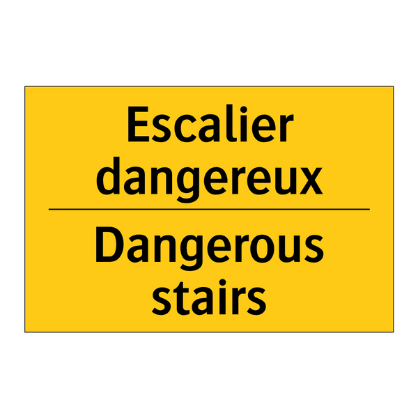 Escalier dangereux - Dangerous stairs
