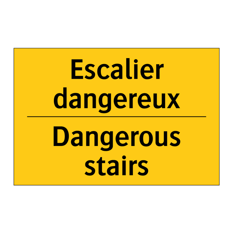 Escalier dangereux - Dangerous stairs