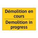 Démolition en cours - Demolition in progress