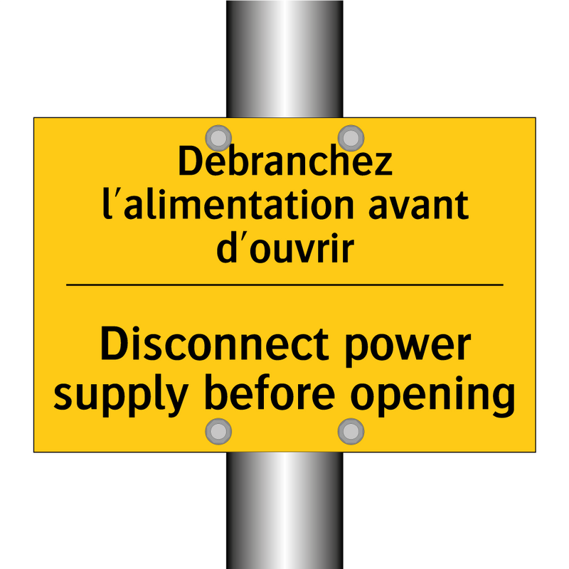 Débranchez l'alimentation avant  /.../ - Disconnect power supply before  /.../
