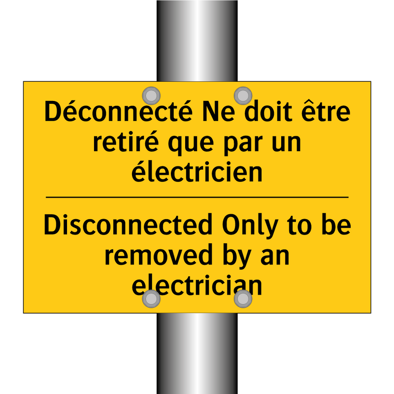 Déconnecté Ne doit être retiré  /.../ - Disconnected Only to be removed  /.../