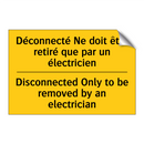 Déconnecté Ne doit être retiré  /.../ - Disconnected Only to be removed  /.../