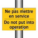 Ne pas mettre en service - Do not put into operation