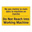 Ne pas mettre la main dans la  /.../ - Do Not Reach Into Working Machine /.../